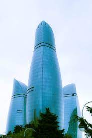The proposed azerbaijan tower to be built as part if an artificial archipelago in azerbaijan would / world's tallest building propo. Flame Towers Wikipedia