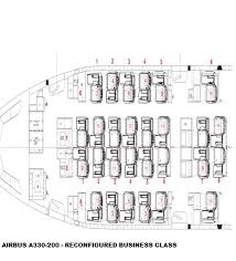 seat maps for reconfigured qantas a330s