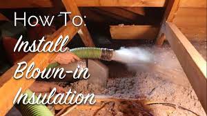 The interior walls are designed to fluff material as it passes through. How To Install Blown In Insulation Youtube
