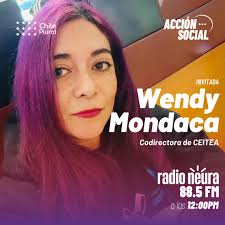 En el siguiente capítulo de “Acción Social” recibiremos a Wendy Mondaca  @wendymondaca 🎤! Ella es codirectora del Centro de Evaluación,  Intervención y Tratamiento de personas (niños, niñas, adolescentes y  adultos) en el