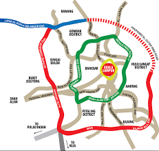 Shah alam is a quiet city that comprises primarily of residential developments, similar to subang and petaling jaya. Mrr2 Kuala Lumpur Middle Ring Road 2 Klia2 Info