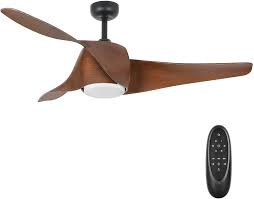 Hunter fan 42 inch low profile ceiling fan in brushed nickel with 3 led lights. 52 Inch Minimalist Style Dc Motor Ceiling Fan With Led Light Reversible Motor And 3 Walnut Abs Blades Etl Listed Indoor Ceiling Fans For Kitchen Bedroom Living Room 6 Speed Remote Control Amazon Com