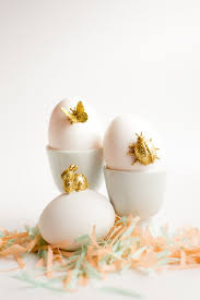 Gold Animal Easter Eggs Diy Osterdekoration Lustige Ostereier Und Eiverzierung