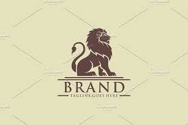 lion sitting logo lion logo beautiful logos logo templates
