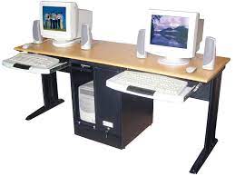 This post looks at a wide variety of offices designed for two. 12 Two Person Desk Ideas Two Person Desk Desk Design Home Office Furniture