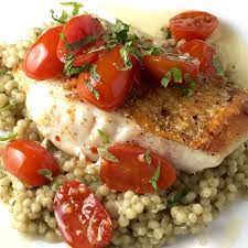 Pan Roasted Tile Fish With Tomato Chili Confit Recipe Yummly Recipe Confit Recipes Tile Fish Recipe Fresh Fish Recipes