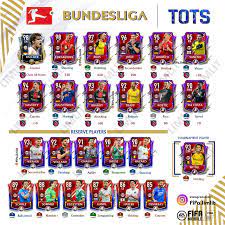 It's likely that the fifa 21 bundesliga tots will feature 15 players within the squad, with a number of other bundesliga tots players set to be released as. Other Tots Bundesliga All Players With Sb And Shards Futmobile