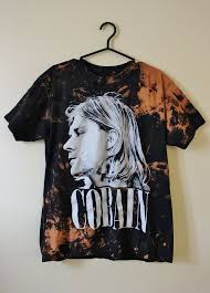 Splatter Bleached And Shredded Kurt Cobain Nirvana T Shirt Etsy Bleach T Shirts T Shirt Shirts