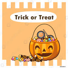 Varieties of Halloween candy in a smile jack o lantern - stock vector |  Crushpixel