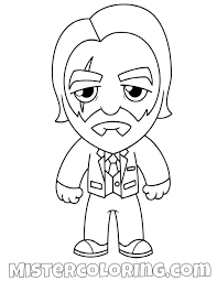 How to get the fortnite john wick outfit? John Wick Chibi Fortnite Skin Coloring Page Coloring Pages Cool Coloring Pages Coloring Pages For Kids