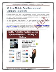Your venture demands features that might not be same as others. 1 Best Mobile App Development Company In Kolkata By Host To Net Issuu