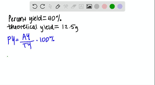 He needs to find the percent yield of this particular chemical reaction to report back to the soap manufacturer on the process's productivity. Solved Before Going To Lab A Student Read In Her