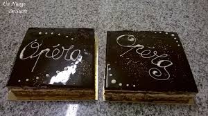 L Opera Biscuit Joconde Ganache Au Chocolat Noir Et Creme Au Beurre Cafe Creme Au Beurre Cafe Ganache Chocolat Noir Ganache Au Chocolat
