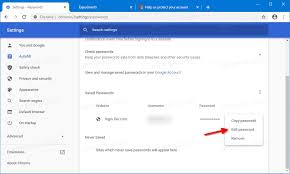 When synced, passwords can be chrome saved passwords are automatically stored in chrome web browser to help you recover a lost password to any online account if you forget one. Edit Saved Passwords In Google Chrome