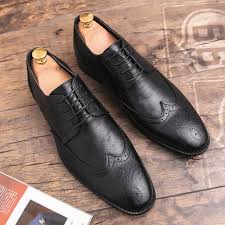 Designer Leather Men Brogue Elegant Shoes Gagodeal Dress Shoes Men Brogues Men Brogue Oxford Shoes