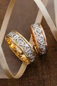 Vintage Style Wedding Rings Set Couple Bands Unique Wedding Etsy Wedding Ring Sets Unique Couple Wedding Rings Wedding Rings Unique