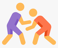 The symbol itself depicts five interlocking rings, each in five colors: Wrestling Clipart Olympics Sport Wrestling Icon Hd Png Download Kindpng