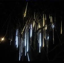 20cm 50cm Led Meteor Shower Light Christmas Tree Lights Outdoor Waterproof Fairy Lights Led Weddi In 2020 Outdoor Tree Lighting Christmas Tree Lighting Shower Lighting
