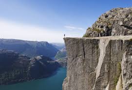 Preikestolen (or pulpit rock) norway, is a result of a mountain frozen glacier breaking off large, angular blocks of the cliff. Google Maps Error Sees Tourists Wanting To See Preikestolen Cliff At This Village Travel News Travel Express Co Uk