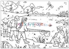 We have hundreds of kids craft ideas, kids … Pond Dipping Colouring Page