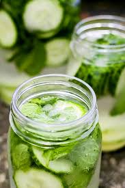 Maybe you would like to learn more about one of these? Fresh Mint Cucumber And Lime Infused Water