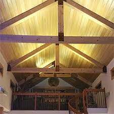 Ultra Warm White Led Strips Light Up The Vaulted Ceilings Of This Custom Home Vaulted Ceiling Lighting Vaulted Ceiling Kitchen Recessed Lighting