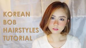 Look chic and fresh with a smooth and sleek bob. Easy Korean Bob Hairstyles Tutorial For Beginner Youtube