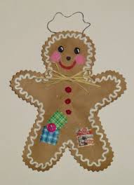 Gingerbread Man Made From A Brown Paper Bag Christmas Ornaments Homemade Paper Christmas Ornaments Xmas Crafts