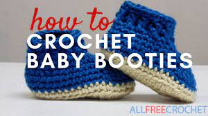 How To Crochet Baby Booties Youtube