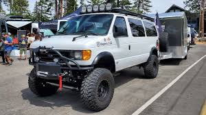 4x4 conversion ford e350 van with 8 inch lift kit in 2020 4x4 van lifted van ford van 4x4 van lifted van ford van