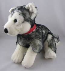 Black And White Dog Stuffed Animal Gund Black White Siberian Husky Plush Stuffed Dog Animal Red Collar Beans Ebay Dog Stuffed Animal White Siberian Husky Husky