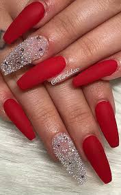 Red acrylic nails are the ultimate chameleon. 24 Matte Red Nails Ideas Successful Acrylic And Coffin Designs Web Page Number 9 Coffin Nails Long Coffin Nails Designs Red Acrylic Nails