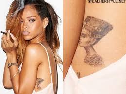 Rihanna reveals new tattoo in hot spot nevertheless, the image is an unpleasant reminder of the infamous night brown brutally assaulted rihanna in 2009 after the grammy awards, causing her to be. Pin On Tattoos