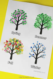 If you have the supplies, you can have a gorgeous tree skirt. Four Seasons Tree Craft Free Template Crafts On Sea
