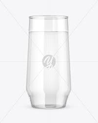 Clear Glass With Water Mockup In Cup Bowl Mockups On Yellow Images Object Mockups