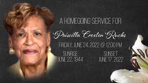 Homegoing Service for Priscilla Croxton Rucks