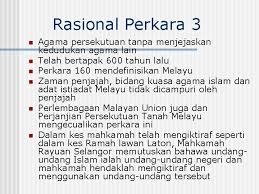 Perkara 3(2) perlembagaan persekutuan menjelaskan bahawa raja atau sultan ialah ketua agama islam bagi negeri. Perlembagaan Malaysia Dalam Konteks Hubungan Etnik Di Malaysia