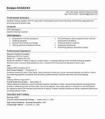 Daycare Teacher Assistant Resume Example Livecareer