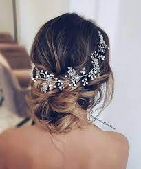Wedding Hair Vine Bridal Hair Vine Wedding Headpiece Wedding Etsy Hair Vine Wedding Romantic Updo Wedding Crystal Hair Vine