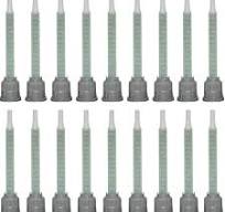 20 Pieces Epoxy Adhesive Mixing Nozzle Tip Resin Mixer Adhesive Gun  Applicatior for 50ml/1.7oz(1:1Ratio)