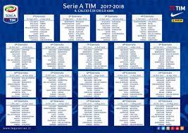 Mercoledì 14 luglio, il sorteggio del calendario del prossimo campionato di serie a dà il via alla nuova stagione. Calendario Serie A 2017 18 Tutte Le Giornate Speciali Ansa It
