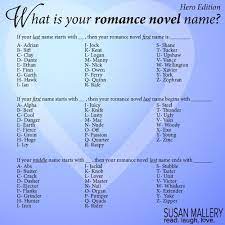 Romance Novel Name Funny Name Generator Funny Names Fantasy Names