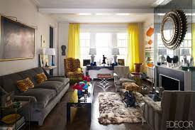 With the living room painted with dark color walls gray sofa gives a cozy and modern look to the room. Grey Living Room Curtains Ideas Cocosetc