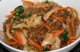 Vegan Japchae Korean Sweet Potato Noodles Recipe Korean Sweet Potato Noodles Korean Sweet Potato Sweet Potato Noodles Recipe