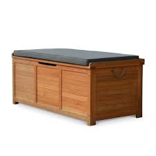 Coffre De Jardin Caja Gris En Bois 125x60cm Rangement Coussins Avec Verin Et Poignees In 2020 Haus
