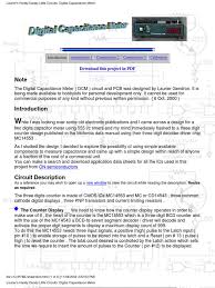 1 review of handy dandy construction extremely pleased with the decision to hire handy dandy. Dcdigital Capacitance Meter Capacitor Electronic Circuits