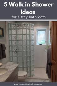 They feature glass panels around the outside of the shower and slightly raised. 5 Simple Tricks To Design A Walk In Shower For A Tiny Bathroom Glass Block Shower Glass Block Shower Wall Bathroom Remodel Shower