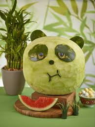 Watermelon Board Panda Watermelon Carving Wassermelonen Schnitzen Wassermelone Obsttiere