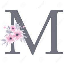 Find over 100+ of the best free alphabet images. English Alphabet Letter M Monogram With Watercolor Floral Design Pink Flowers Grey Leaves Isolated On White Background Hand Painting Illustration Font For Design Greeting Cards And Other Stock Photo Picture And