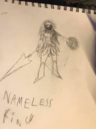 Draw the elliptical shape and add a cross for symmetry. I Tried Drawing The Nameless King As A Anime Girl This Is The Result Darksoulsirl